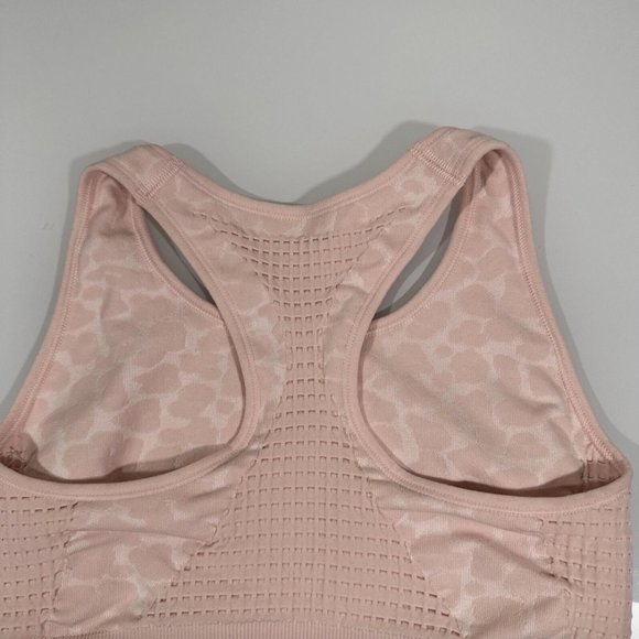 NEW Sweaty Betty [‎ Medium ] Leopard Jacquard Stamina Sports Bra in Pink #5859 - Picture 11 of 11